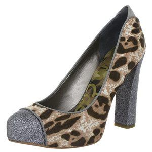 NIB Sam Edelman Frances Snow Leopard Pumps 7.5